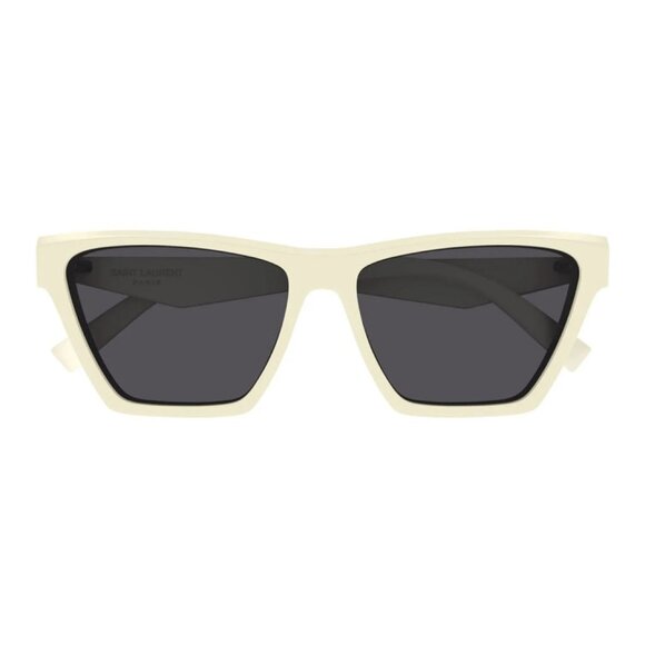NEW SAINT LAURENT SUNGLASSES, SLM103 007 IVORY WOMEN EYEWEAR SL M103 007